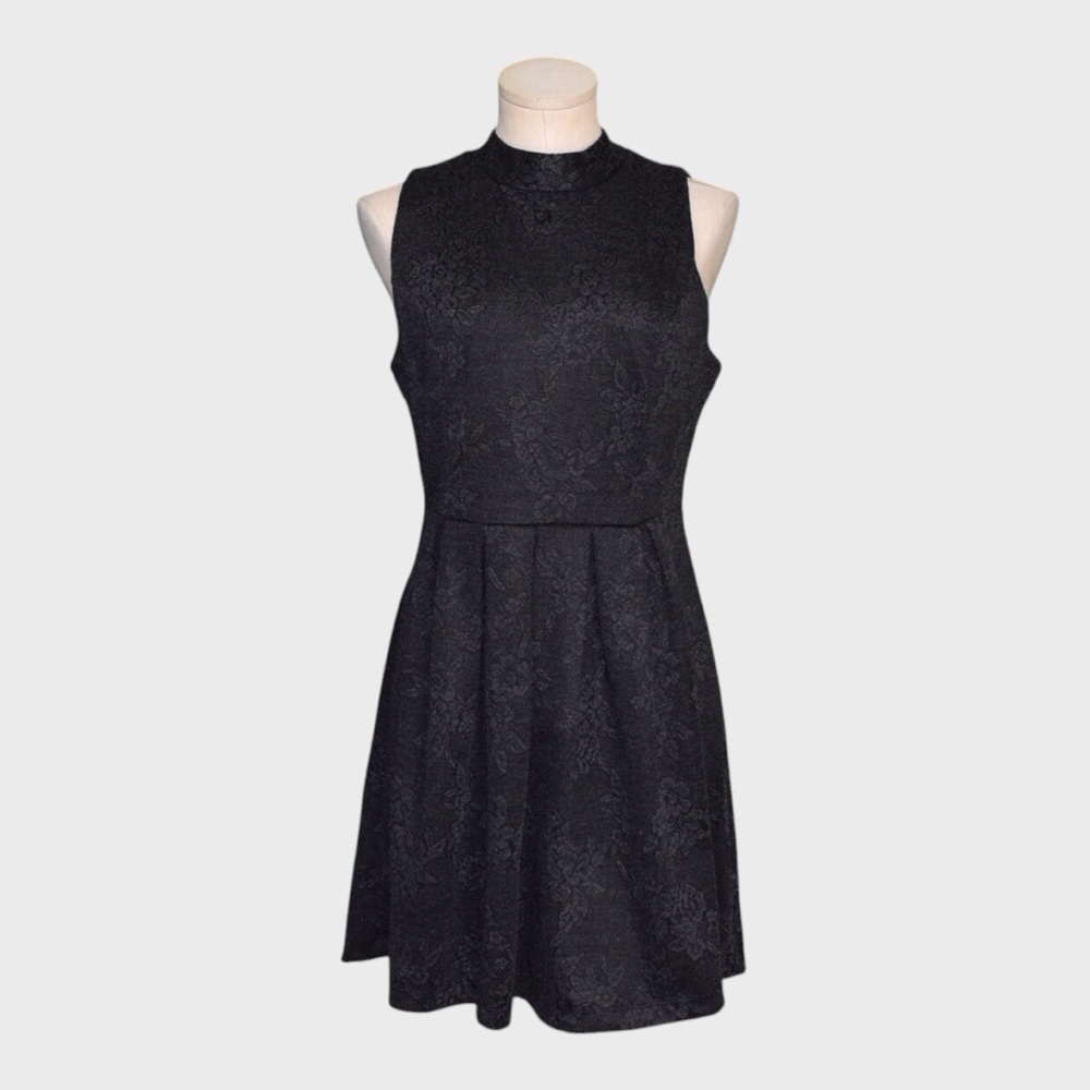 Coincidence & Chance Open Back Jacquard Fit‎ & Flare Dress